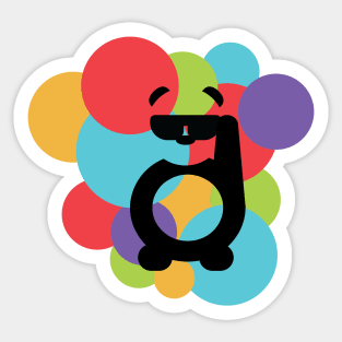 Retro Panda Sticker